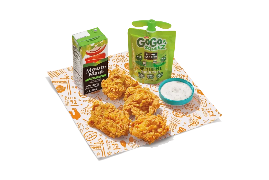 4Pc Boneless Kids Meal popeyes