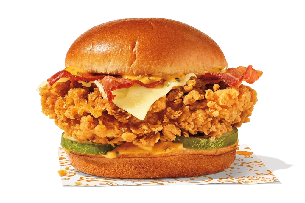 Golden Bacon & Cheese Chicken Sandwich Popeyes