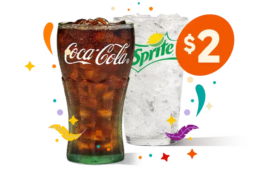 Large Drink Popeyes menu