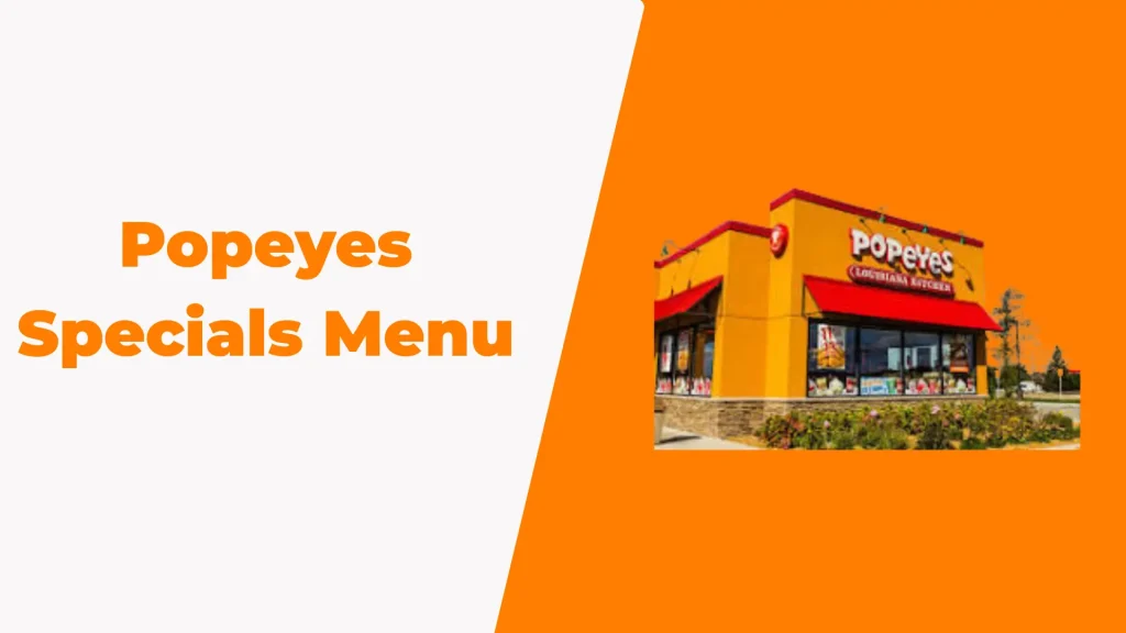 Popeyes Specials Menu