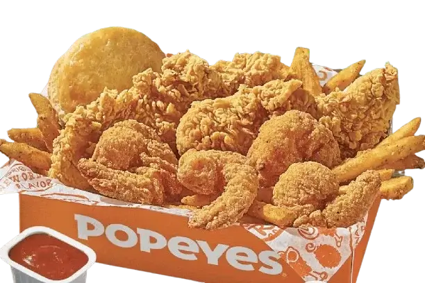 Popeyes menu Surf and Turf