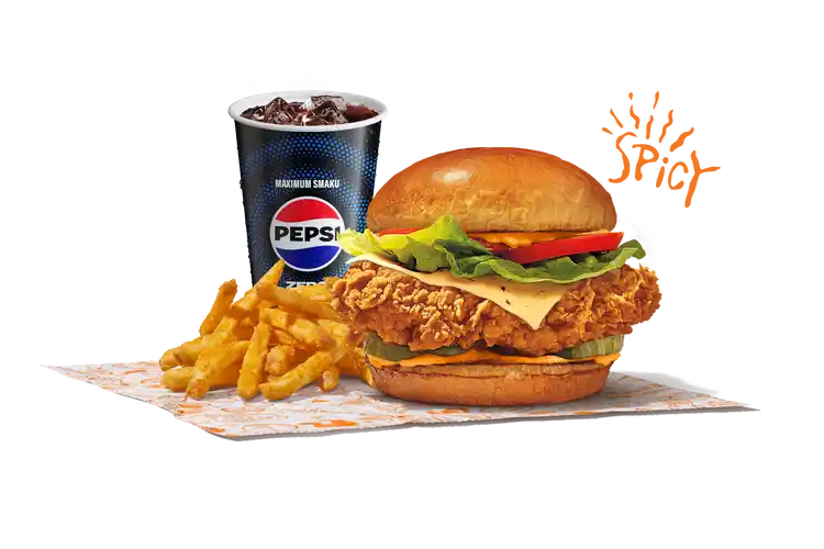 Spicy Chicken Sandwich Deluxe Meal